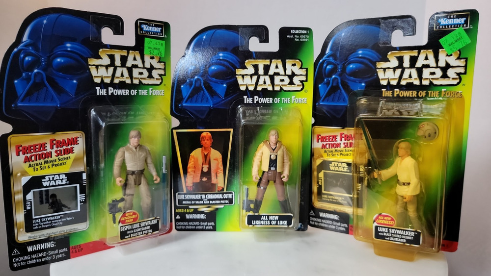 Kenner Star Wars The Power of the Force Luke Skywalker Action Figures Set of 3